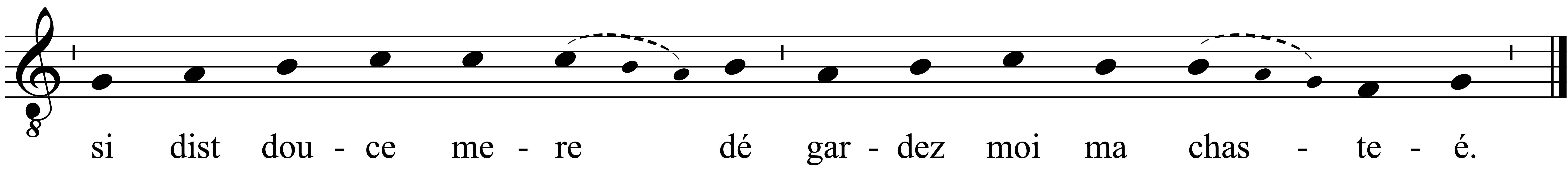 Refrain musical notation